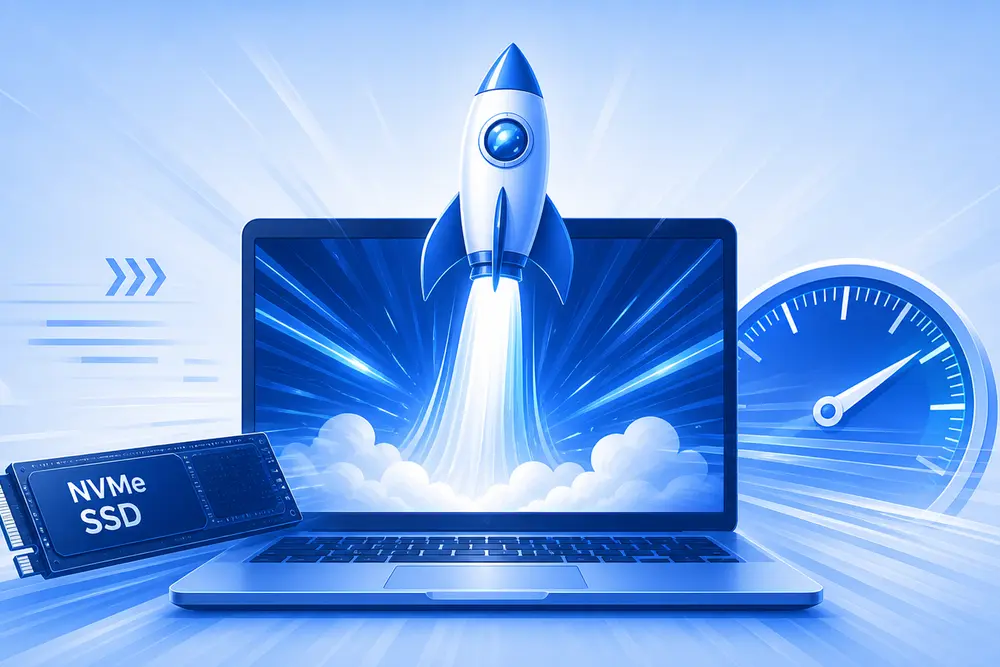 NVMe SSD storage for ultra-fast WordPress hosting